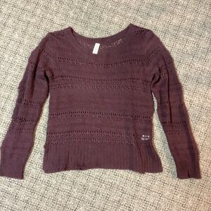 Aeropostale Maroon Knit Sweater * Size M * Repurpose Me